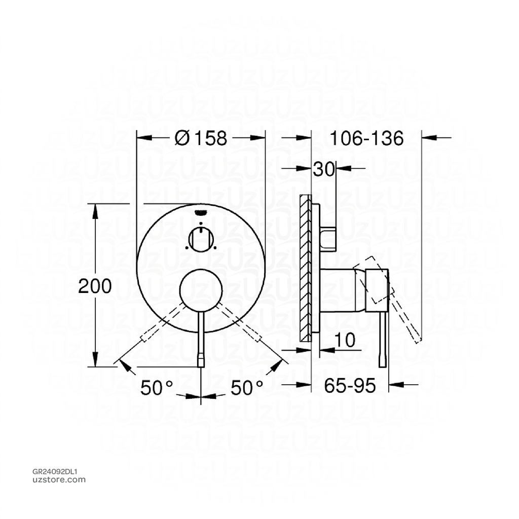 GROHE Essence New OHM trim  3-way 24092DL1