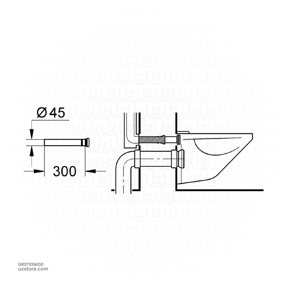 GROHE Extension 300 Mm 37105K00
