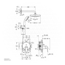 GROHE Eurosmart Cosmopolitan OHM set shw. +shw 25219001