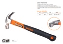 Shind - 8OZ claw hammer with plastic handle 94554