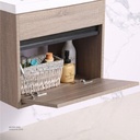 Wash Basin With Cabinet & Mirror with shelf 60 CM Grey 8820-60