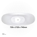 Banyu (Oval)ZS-9026 Acrylic bathtub  730*1720