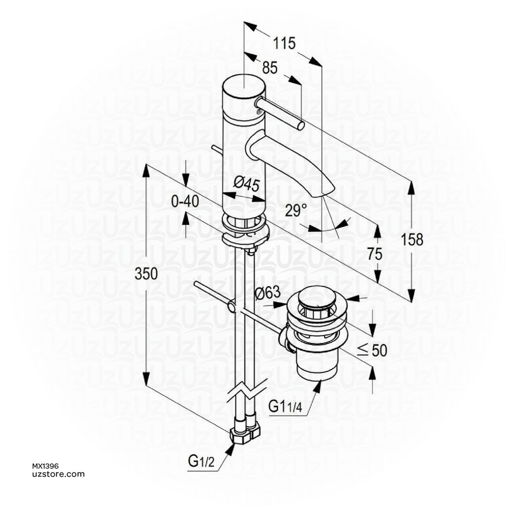 Kludi RAK Prime 12000-03 Single Lever Basin Mixer