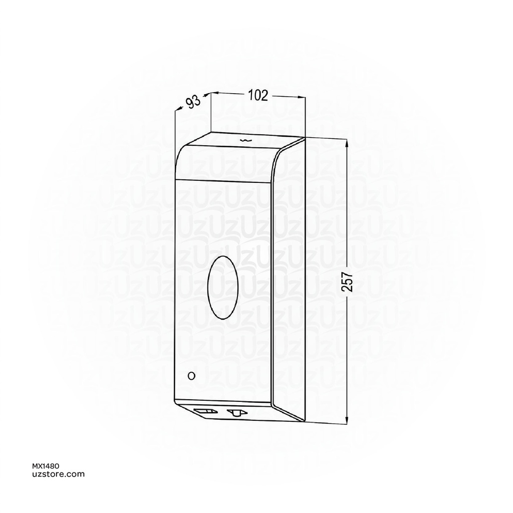 Kludi RAK Wall Mounted Automatic Soap Dispenser Capacity  900ml Power : 4 AA batteries SS 304 Satin  finish RAK90111