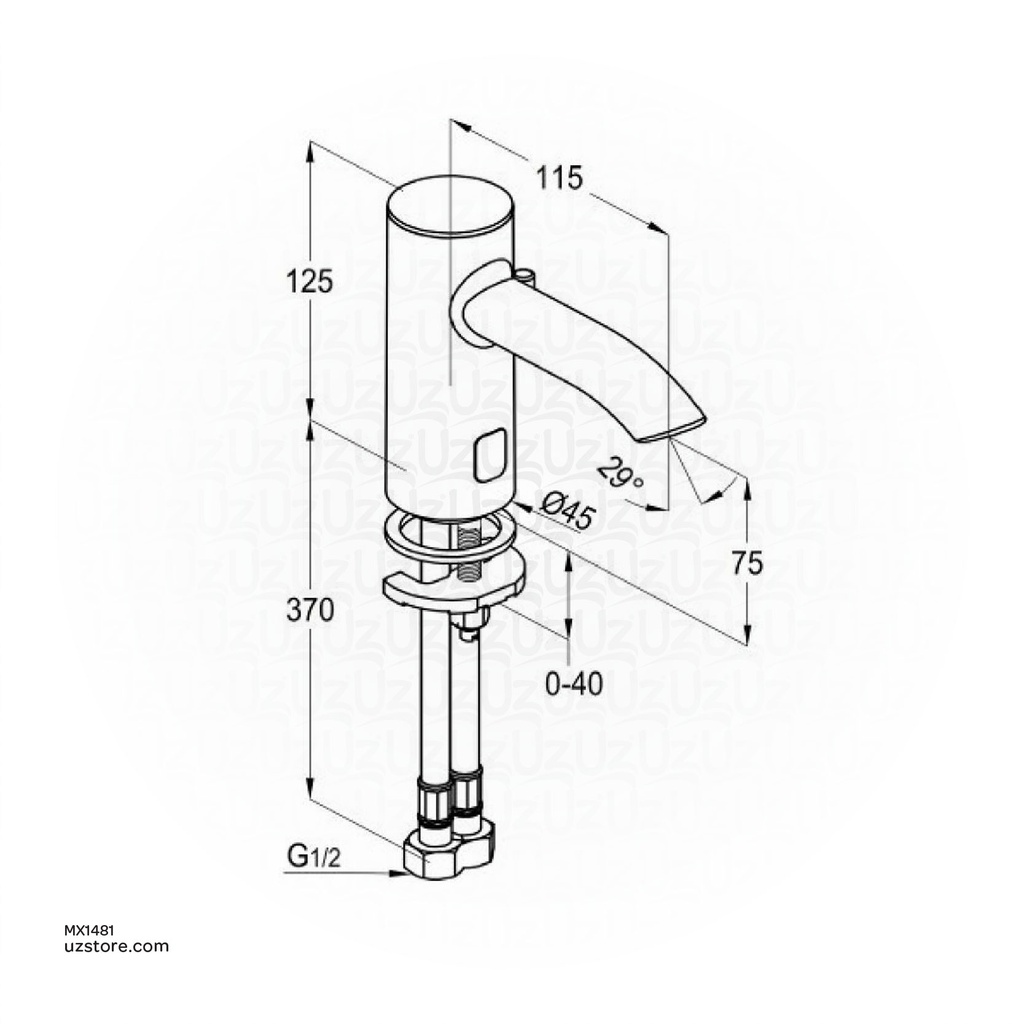 Kludi RAK PRIME electronic  controlled basin mixer RAK12031-03