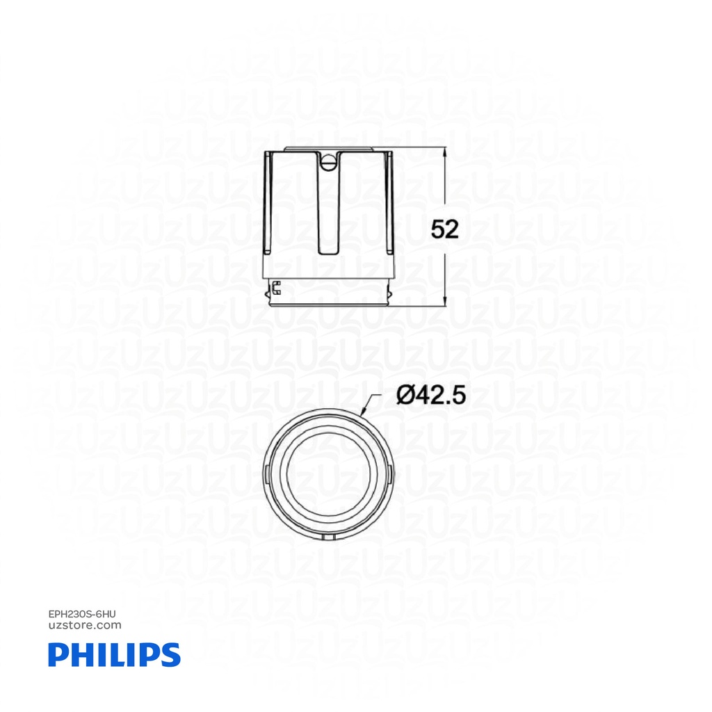 Philips LED Downlight 6W Half white RS378B P6 940 PSU-E WB M43 6W 911401533071