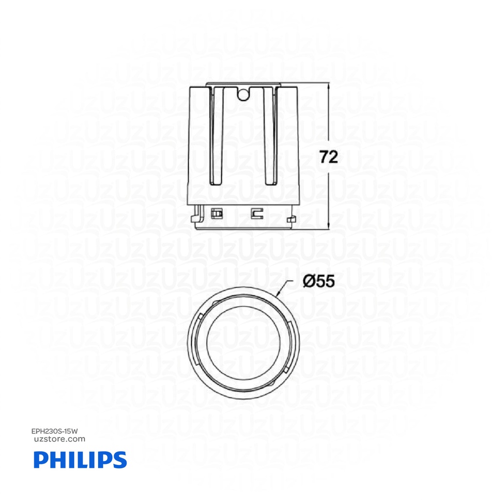 Philips LED Downlight 15W Warm white RS378B P15 930 PSR-E 1-10V MB M55 911401540771