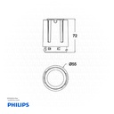 Philips LED Downlight 15W Warm white RS378B P15 930 PSR-E 1-10V MB M55 911401540771