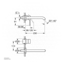 GROHE Essence New OHM trimset basin 2-h 5,7l M 19408DL1