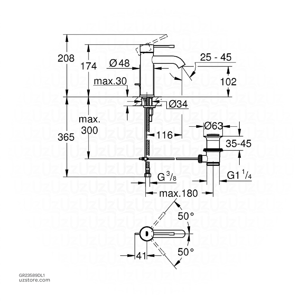 GROHE Essence New OHM basin S 23589DL1