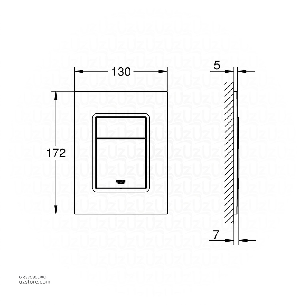 GROHE Skate Cosmopolitan wall plate S 37535DA0