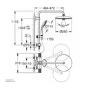 GROHE Euphoria 260 shower system THM CoolT27296003