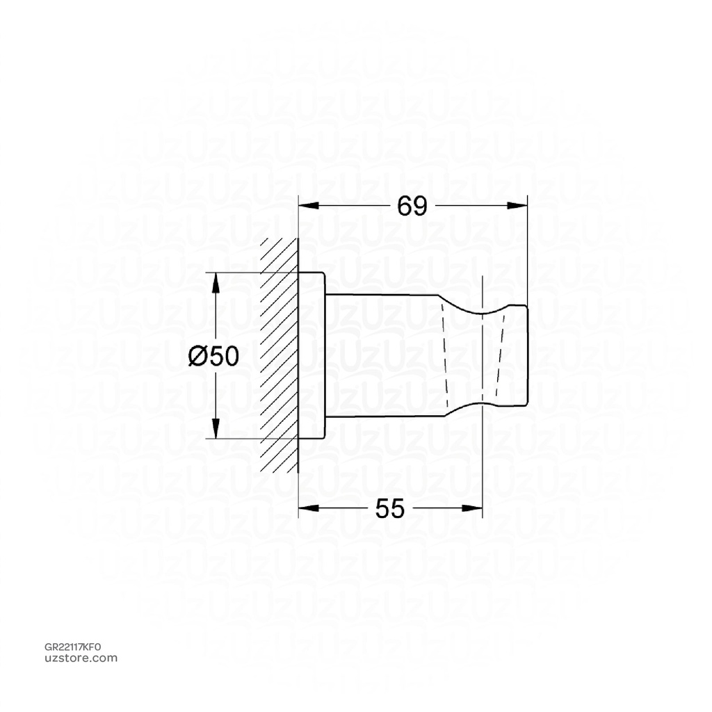 GROHE Rainshower shower holder 22117KF0        