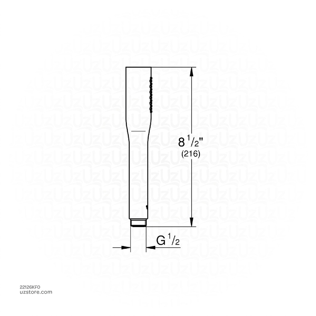 GROHE EUPH Cosmopolitan Stick handshower 9,5l 22126KF0        