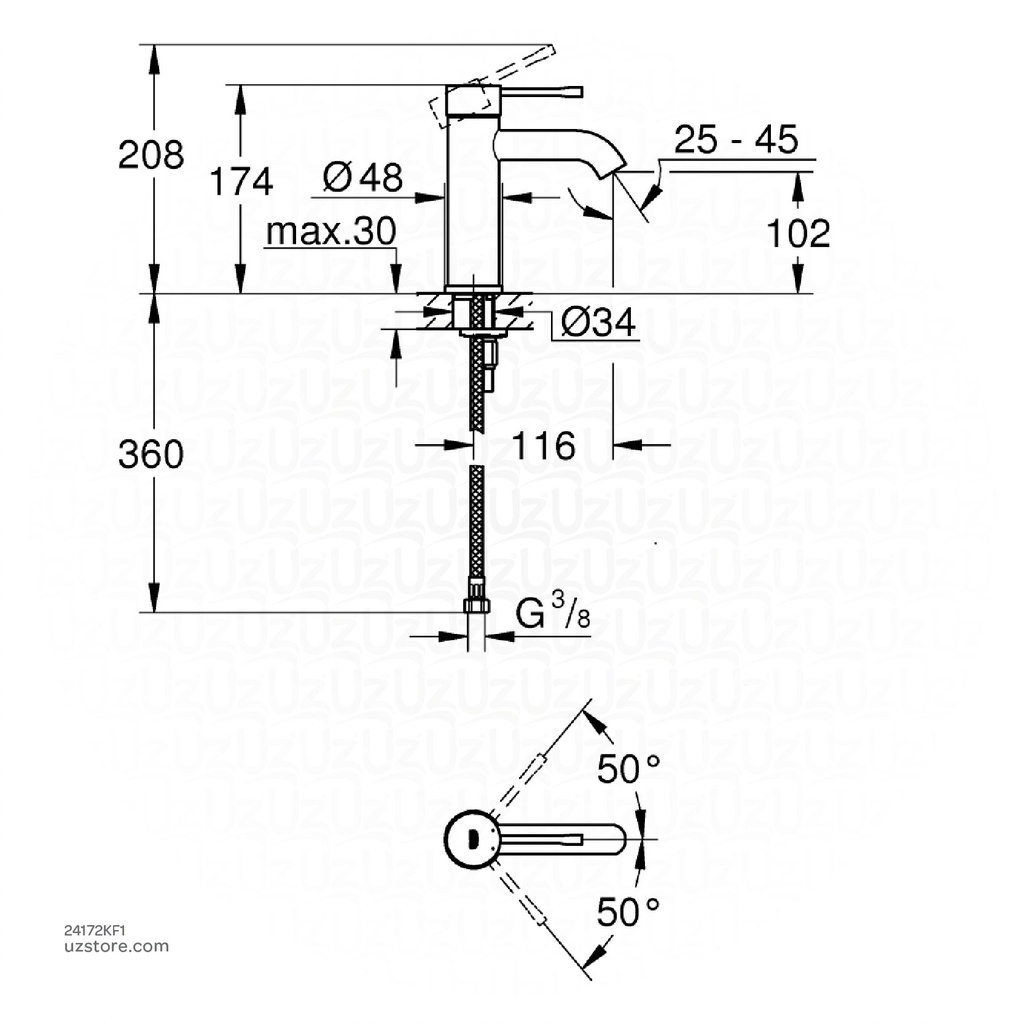 GROHE Essence OHM basin smth b S 24172KF1