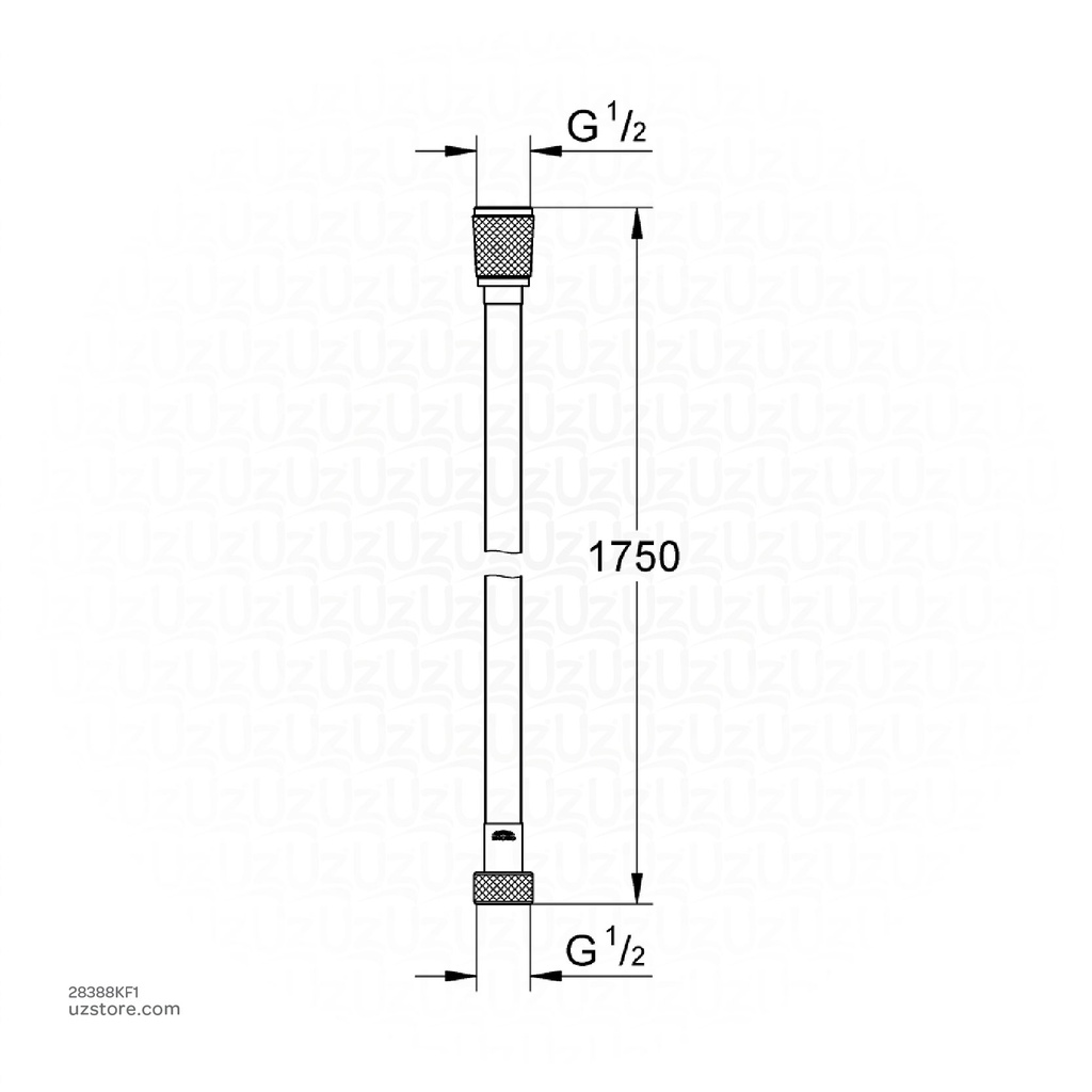 GROHE shower hose 1750mm 28388KF1        