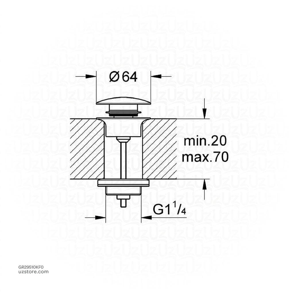 GROHE waste set 29510KF0