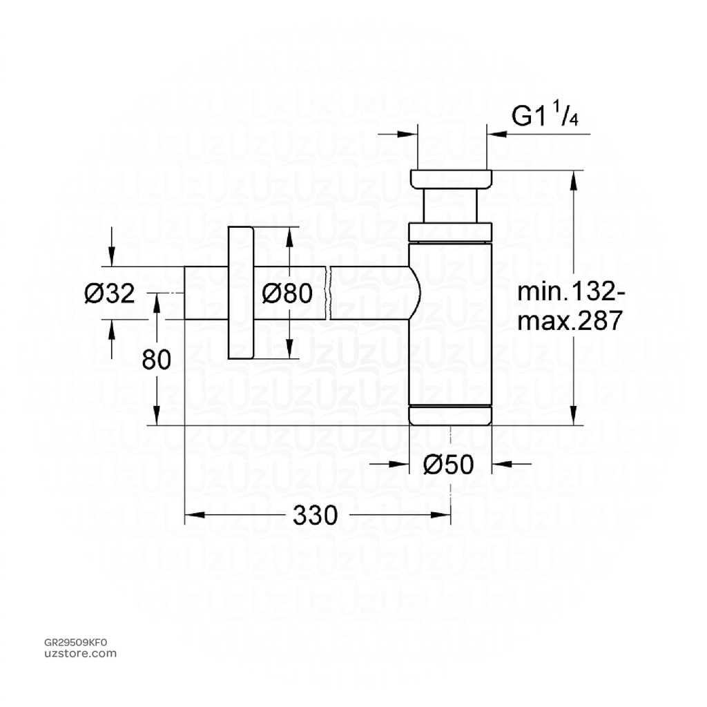 GROHE waste trap basin 1 1/4" 29509KF0