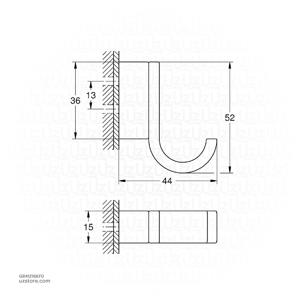 GROHE  Selection Robe Hook 41216KF0       