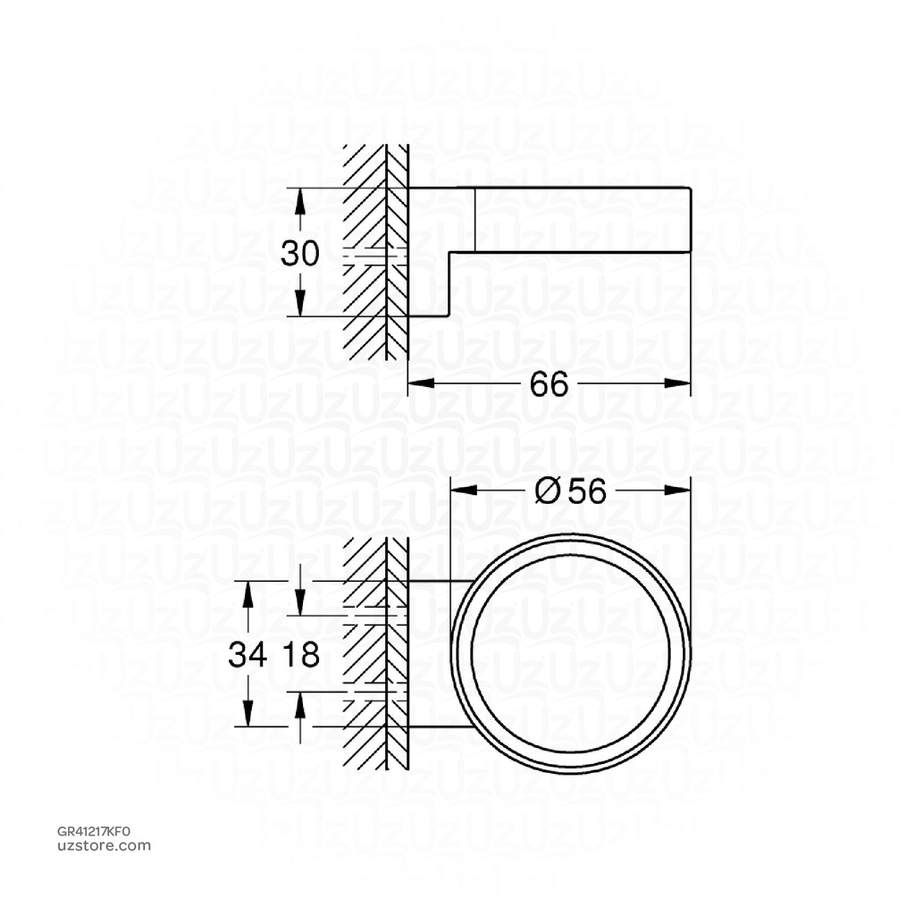 GROHE  Selection holder f.glass/dish/dispenser 41217KF0      