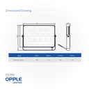 OPPLE LED Floodlight-EQIII 200W-6500-GY-GP-SPD Daylight 709000055600
