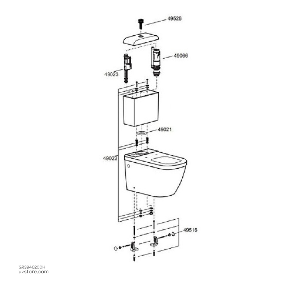 GROHE Euro Ceram WC cls cpld riml univ.outl 3946200H