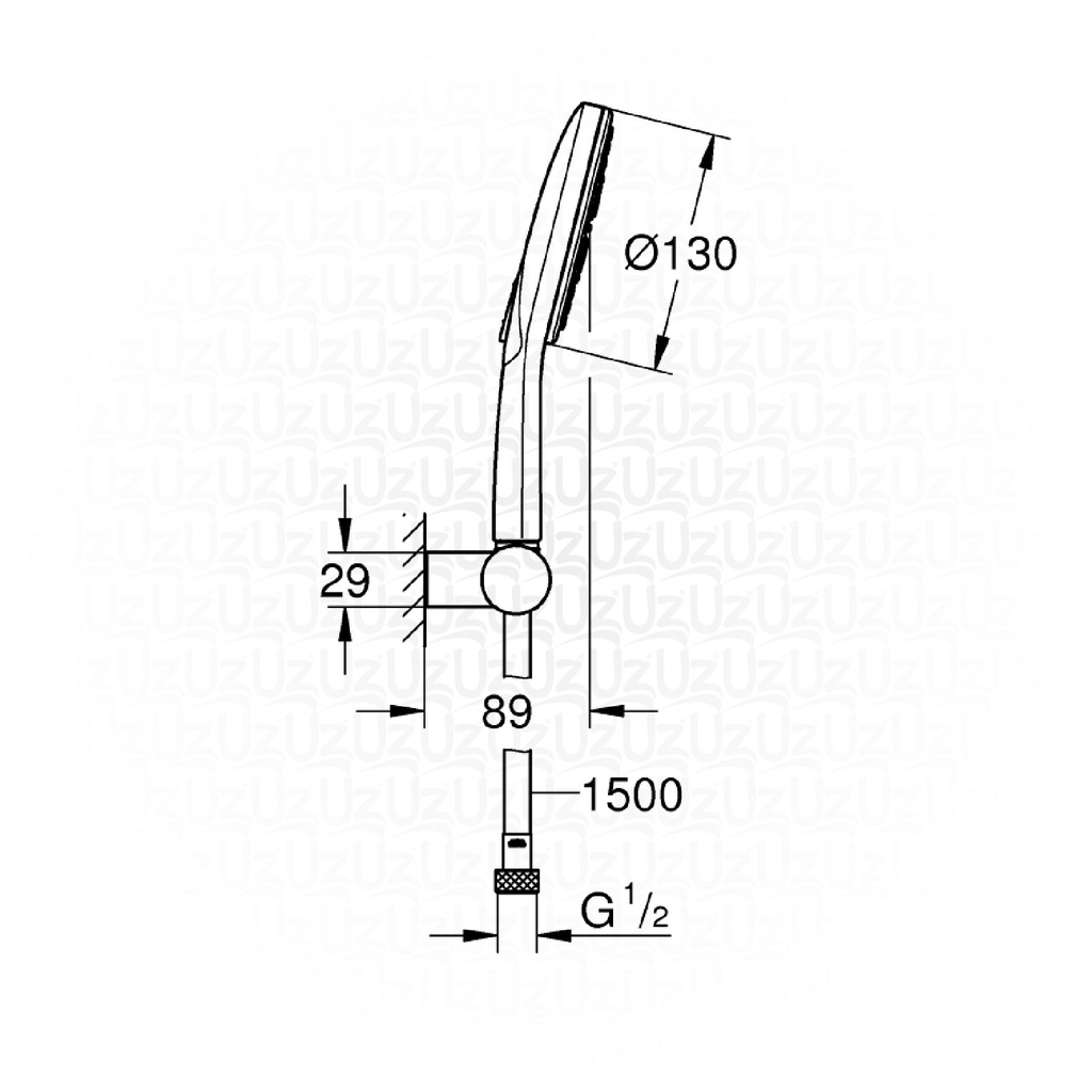 GROHE RSH SmartActive 130 handshower set 9,5l 26580000