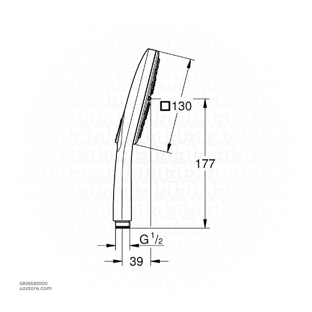 GROHE RSH SmartActive CUBE 130 handshower 9,5l 26582000