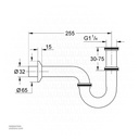 GROHE P-Trap 1 1/4 28947000