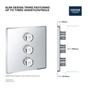 GROHE GRT SmartControl conc. valve square 3SC 29127000