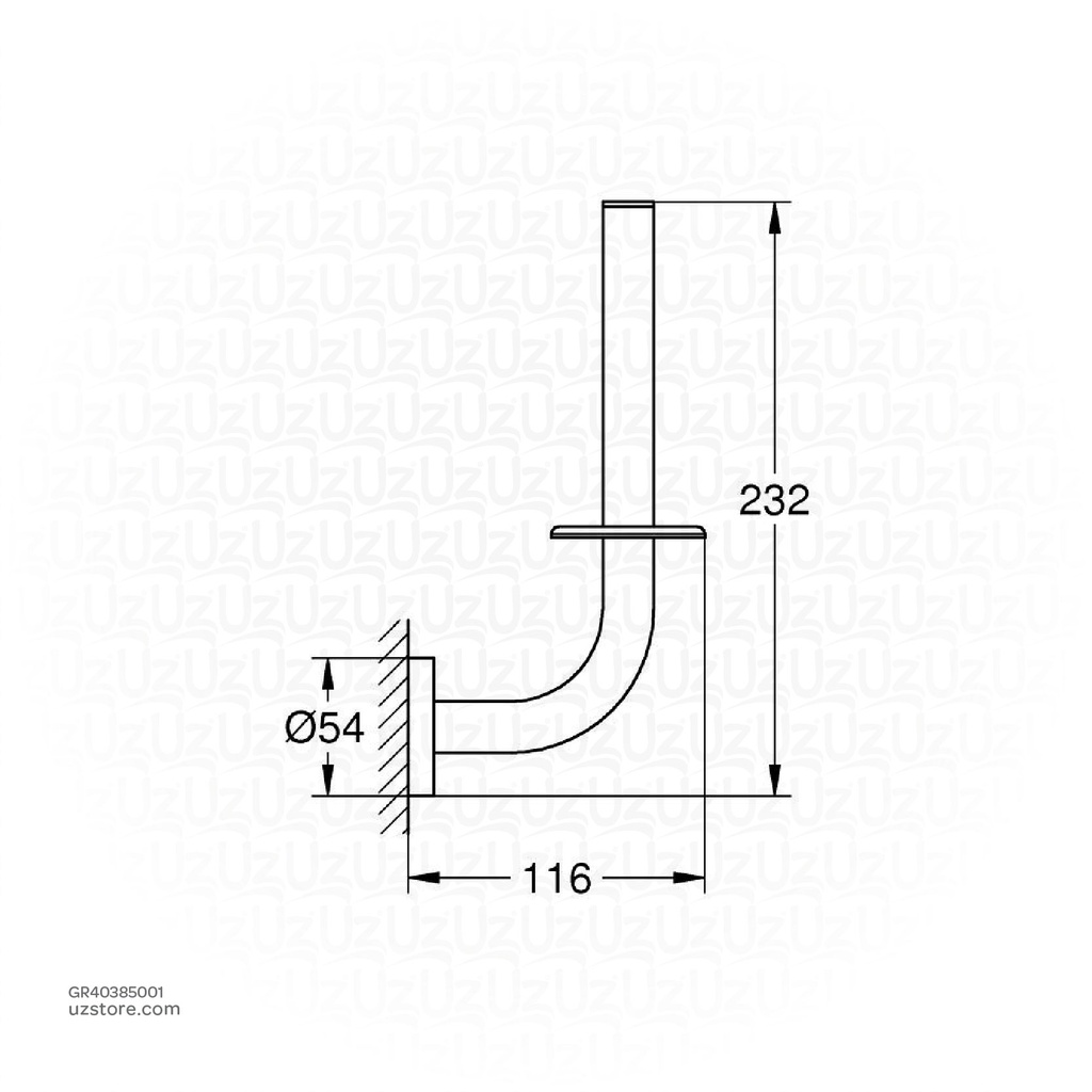 GROHE Essentials Spare Toilet Paper Holder 40385001