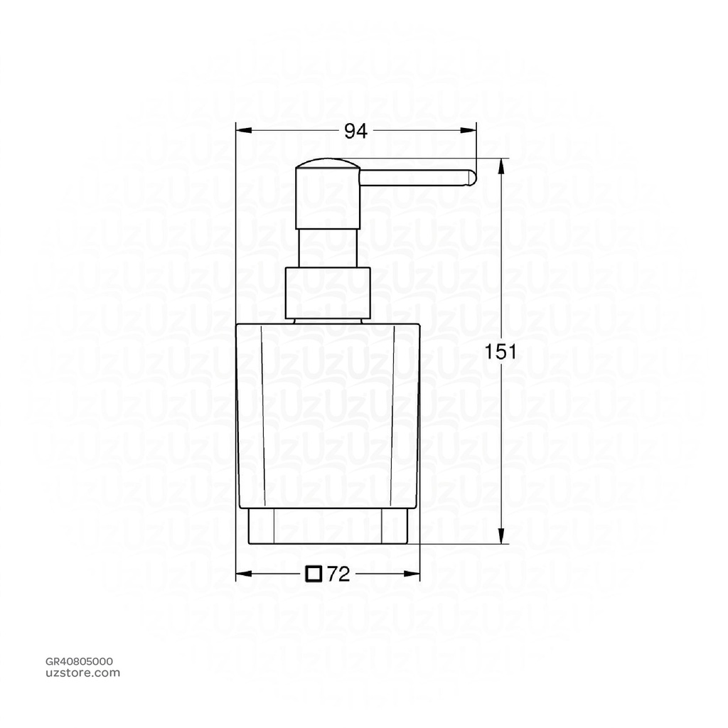 GROHE Selection Cube Soap Dispenser 40805000