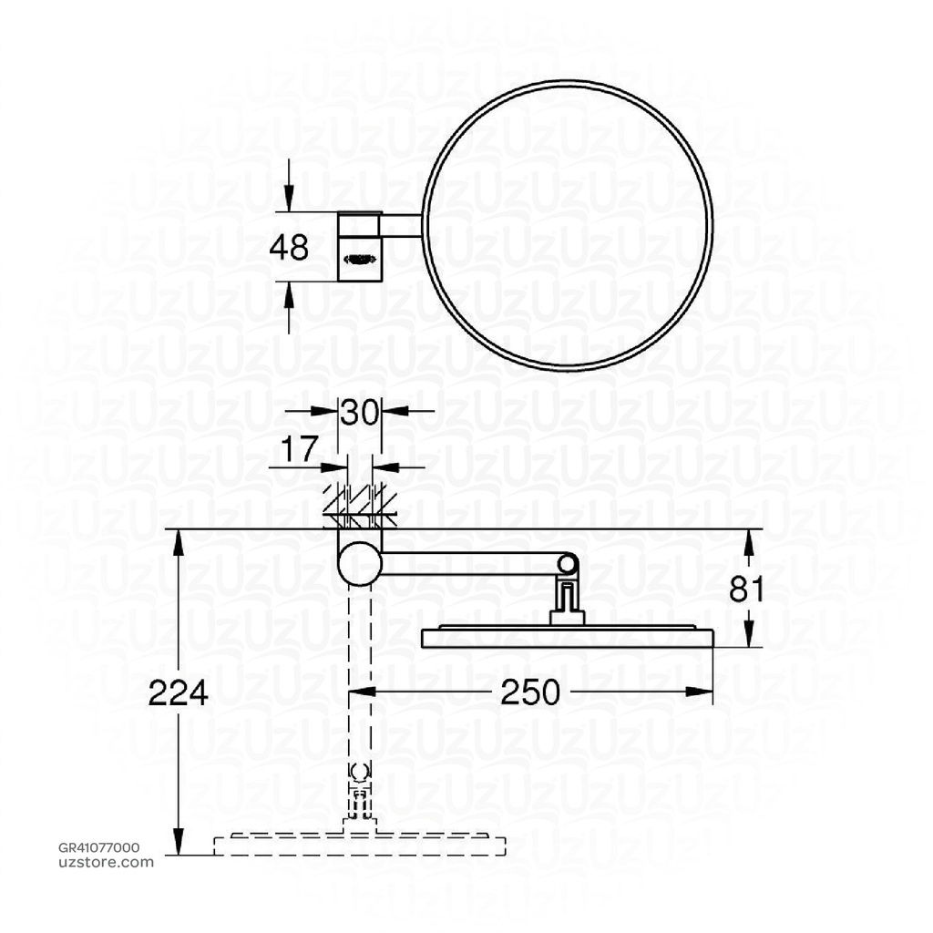 GROHE Selection Cosmetic Mirror 41077000