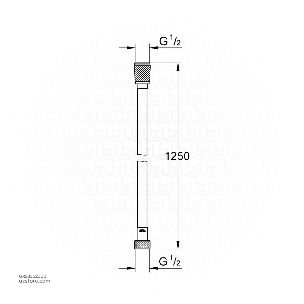 GROHE Shower hose silver flex 1250 mm 28362000