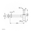 GROHE waste trap basin 40564000