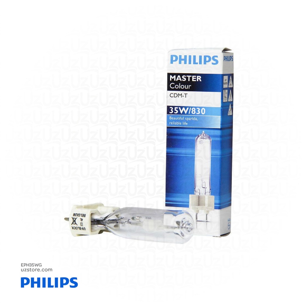 Philips Metal Halide Lamp warm white CDM-T Essential 35W/830 G12 1CT/12