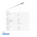 PHILIPS Smart Bright Outdoor LED 5Ft Wide Batten 220-240V IP65 6500K 1500mm WT068C CW LED56 L1500 PSU 911401881580