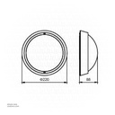 Philips LED Bulkhead Light with Sensor 10W Black WL008C