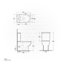 RAK Ceramic Tonique Floor stand EWC Back to wall