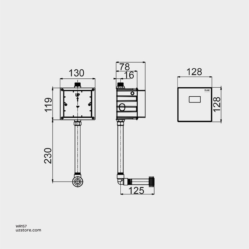 RAK Ceramic ECOFIX-FS10RAK Infrared Urinal Sensors FS10RAKB