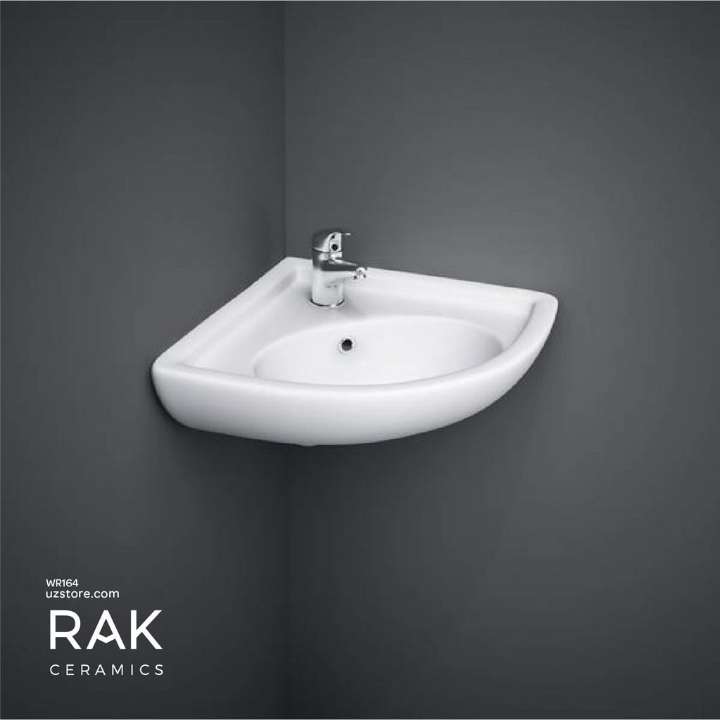 RAK Ceramic Compact Corner Wash Basin 44CM CO2601AWHA