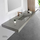 Sintered stone basin Sink on the middle 100S Armani gray  100x50x13cm