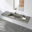 Sintered stone basin Sink on the middle 160S Armani gray  160x50x13cm