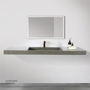 Sintered stone basin Sink on the middle 160S Armani gray  160x50x13cm