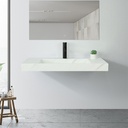 Sintered stone basin Sink on the middle 160S Volakas white  160x50x13cm