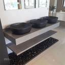 Sintered stone UP counter without basin 160C Armani gray  160x50x13cm,  Up