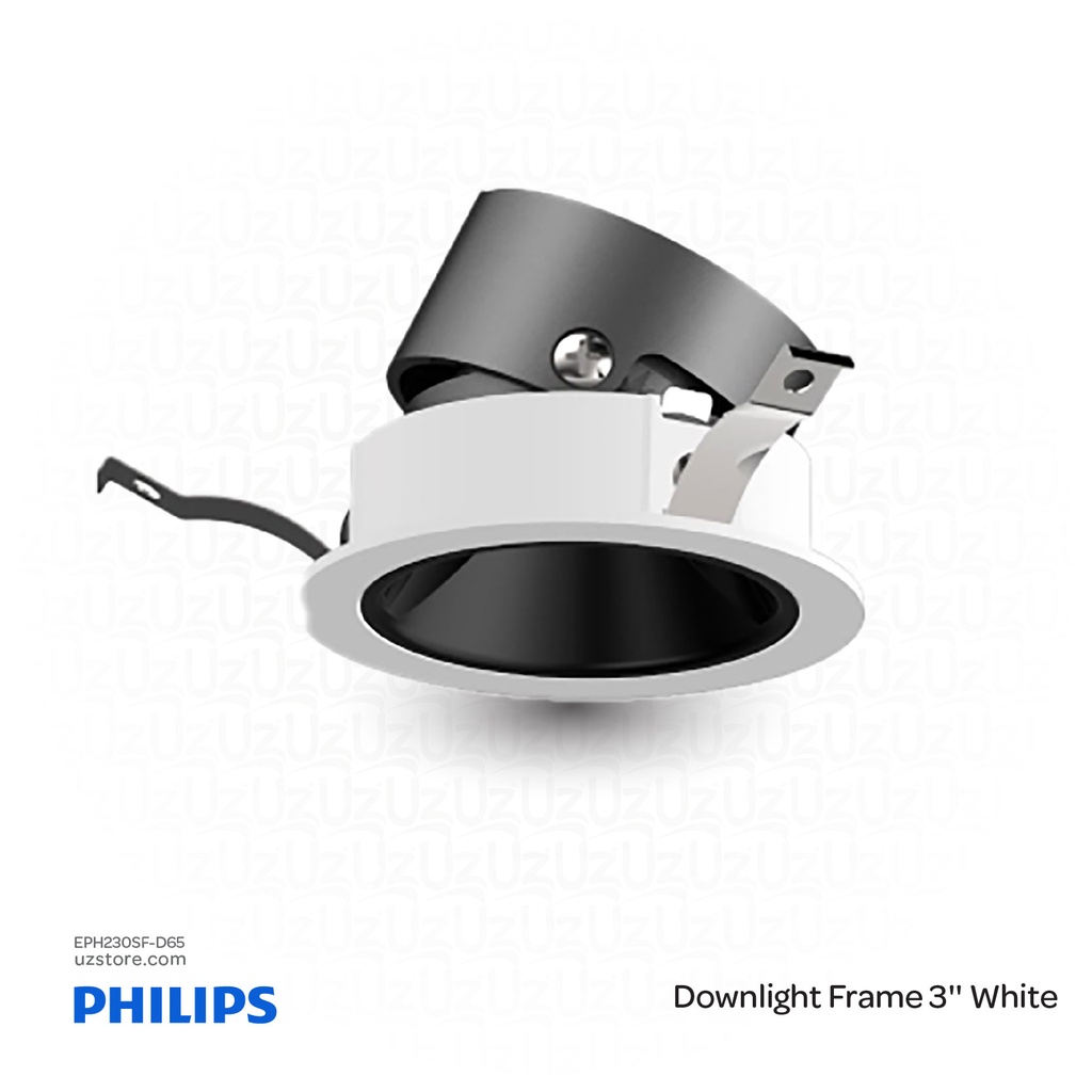 Philips LED Downlight Frame 3'' White RS378Z M43 D65 R-R AJ BK 824110127192