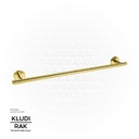 Kludi RAK Brass Single Towel Bar Gold 600mm RAK 21001.GD1