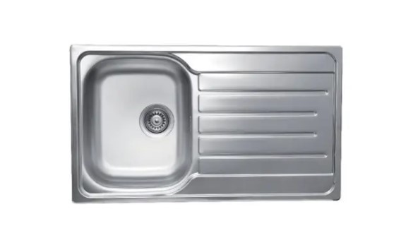 KLUDI RAK Inset Sink Single Bowl Single Drainer
S.S 304 Satin Finish 3.5" Waste with Siphons 860 x 500 mm,
RAK90810 