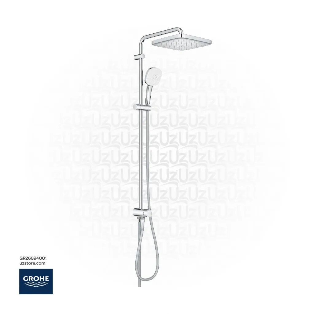 [GR26694001] GROHE Tempesta Cube 250 shower syst. +div WS 26694001